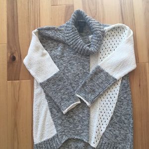 New Pure Handknit - Gray And White Oversized